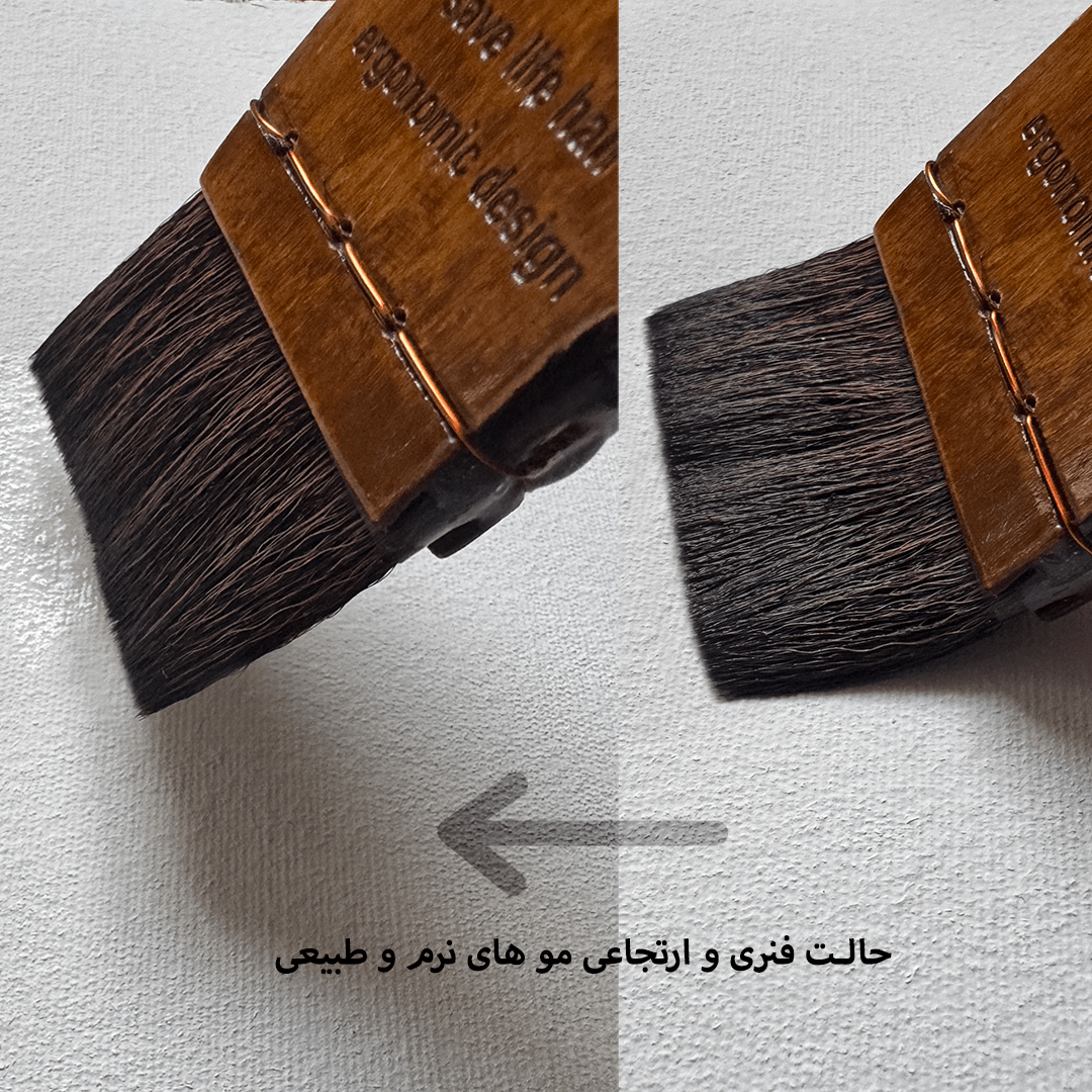 قلمو زمینه موی طبیعی مستر دسته کوتاه